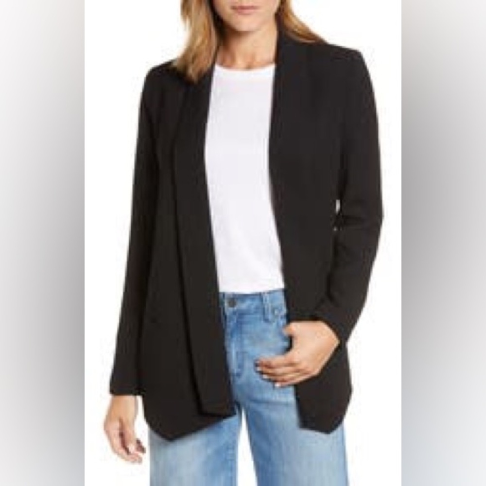 Halogen shawl collar blazer
